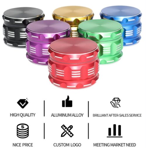 High Quality Custom Logo 4 Layers Aluminum Herb Grinder Hemp Weed Herb Grinder - Tradedubai.ae Wholesale B2B Market