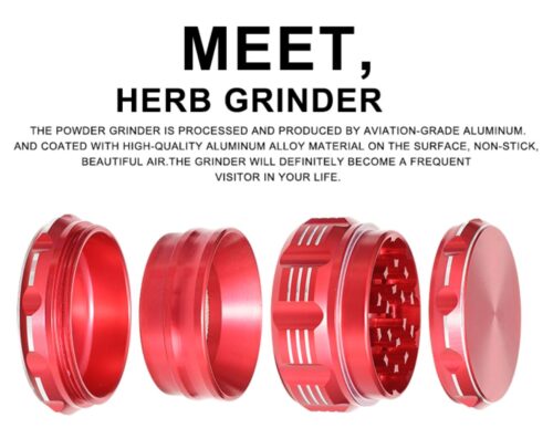 High Quality Custom Logo 4 Layers Aluminum Herb Grinder Hemp Weed Herb Grinder - Tradedubai.ae Wholesale B2B Market