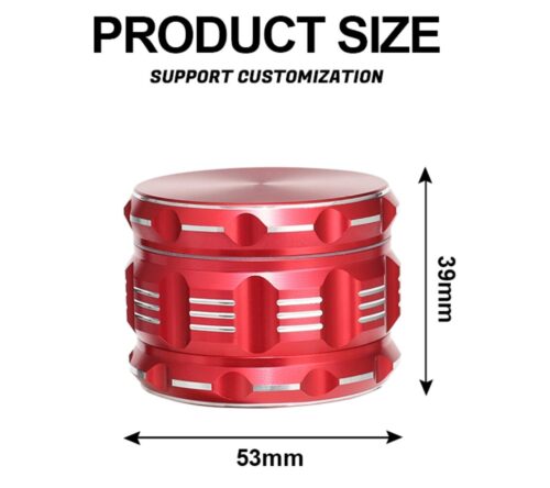 High Quality Custom Logo 4 Layers Aluminum Herb Grinder Hemp Weed Herb Grinder - Tradedubai.ae Wholesale B2B Market