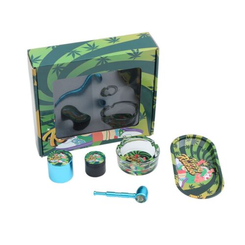 High Quality OEM ODM Smoking Accessoires Kit Rolling Tray Storage Jar Round Glass Ashtray Metal Pipe Herb Grinder 5 Smoking Set - Tradedubai.ae Wholesale B2B Market High Quality OEM ODM Smoking Accessoires Kit Rolling Tray Storage Jar Round Glass Ashtray Metal Pipe Herb Grinder 5 Smoking Set - Tradedubai.ae Wholesale B2B Market