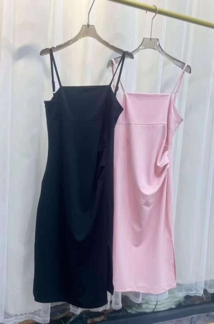 High-end slim-fitting slit long skirt with suspenders - Tradedubai.ae Wholesale B2B Market