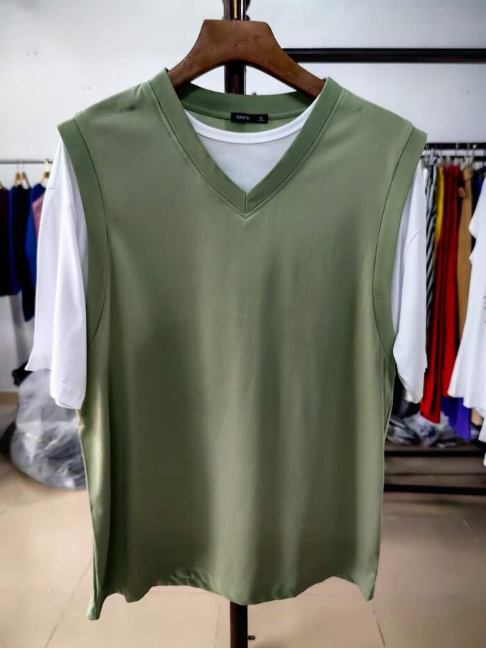 High-end versatile simple solid color T-shirt Summer couples Chinese-made fashionable slim round neck casual short-sleeved T-shirt - Tradedubai.ae Wholesale B2B Market