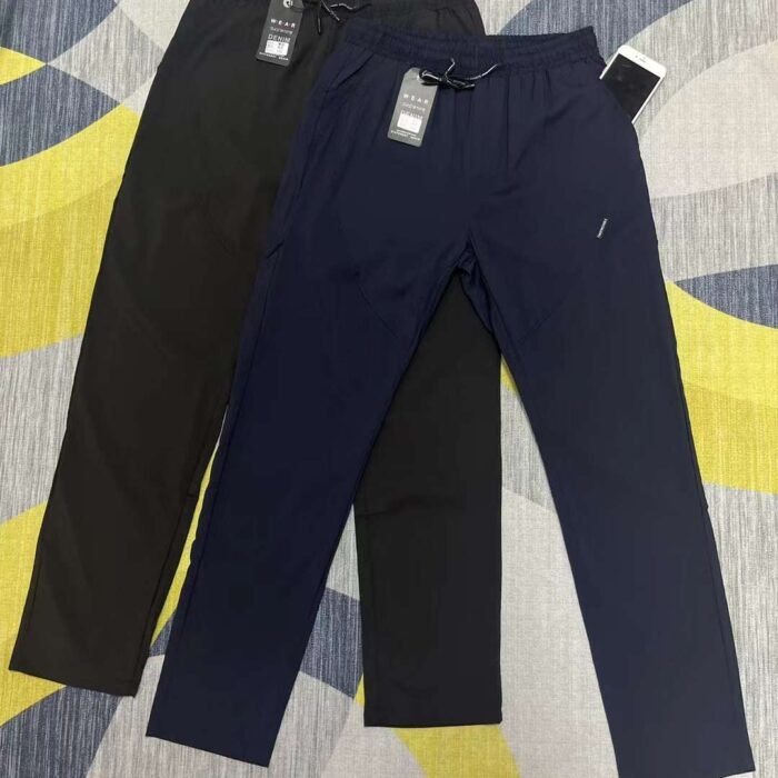 High-quality mens elastic waist casual pants