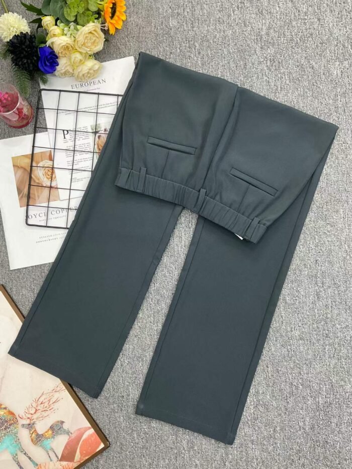 High-quality womens clothing with a slim and smooth suit straight-leg trousers with a drapey feel and a premium feel - Tradedubai.ae Wholesale B2B Market