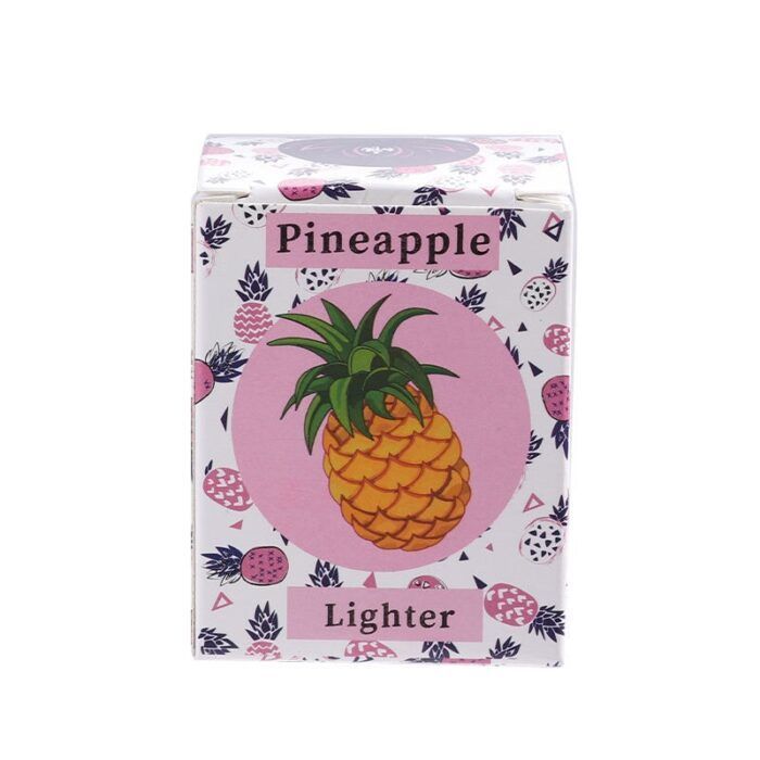 Hot Sale Wholesale Metal Lighter Smoking Accessories Cute Design Custom Logo Windproof Gas Cigarette Lighter Pineapple Lighter