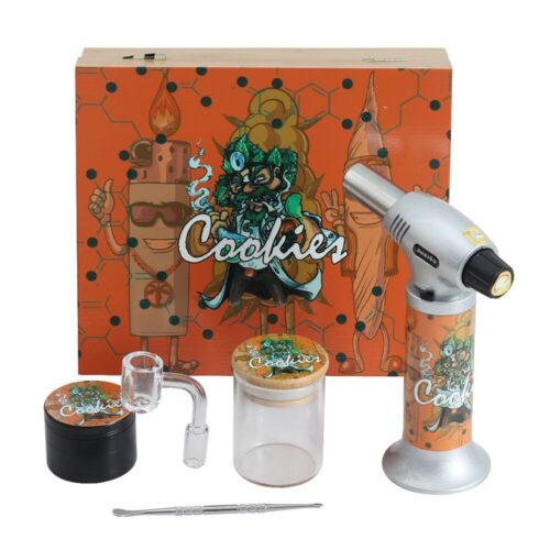 IN STOCK Factory Custom Logo RAW BACKWOODS Smoking Kit Quartz Banger Storage Jar Dab Tool Herb Grinder Smoking Torch Lighter Set