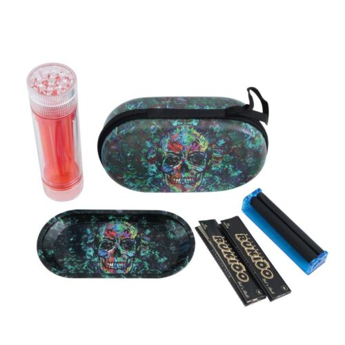 INVENTORY Wholesale Portable Smoking Set Custom Logo Weed Rolling Paper Machine 6 tubes Plastic Weed Herb Grinder for Cone Storage - Tradedubai.ae Wholesale B2B Market