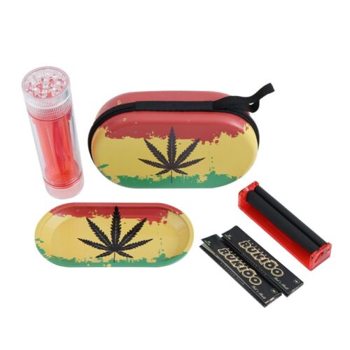 INVENTORY Wholesale Portable Smoking Set Custom Logo Weed Rolling Paper Machine 6 tubes Plastic Weed Herb Grinder for Cone Storage - Tradedubai.ae Wholesale B2B Market