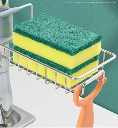 Kitchen Sink Sponge HolderUpgraded Faucet Storage Rack Sink Sponge Box StorageBathroom Pendant Soap Shampoo Storage Rack 4 - Tradedubai.ae Wholesale B2B Market