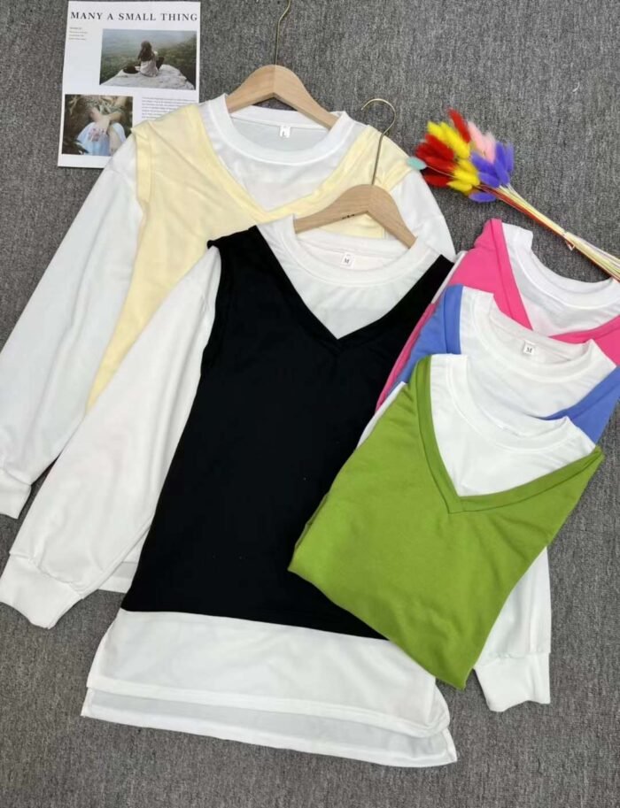 Korean style loose and stylish large cotton sweat shirt - Tradedubai.ae Wholesale B2B Market