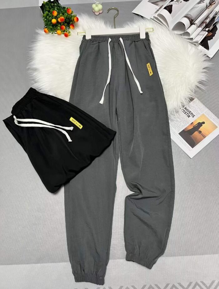 Leg-tie pants summer quick-drying thin loose-fitting leg-tie trendy and versatile sports casual pants same style for men and women 23 - Tradedubai.ae Wholesale B2B Market