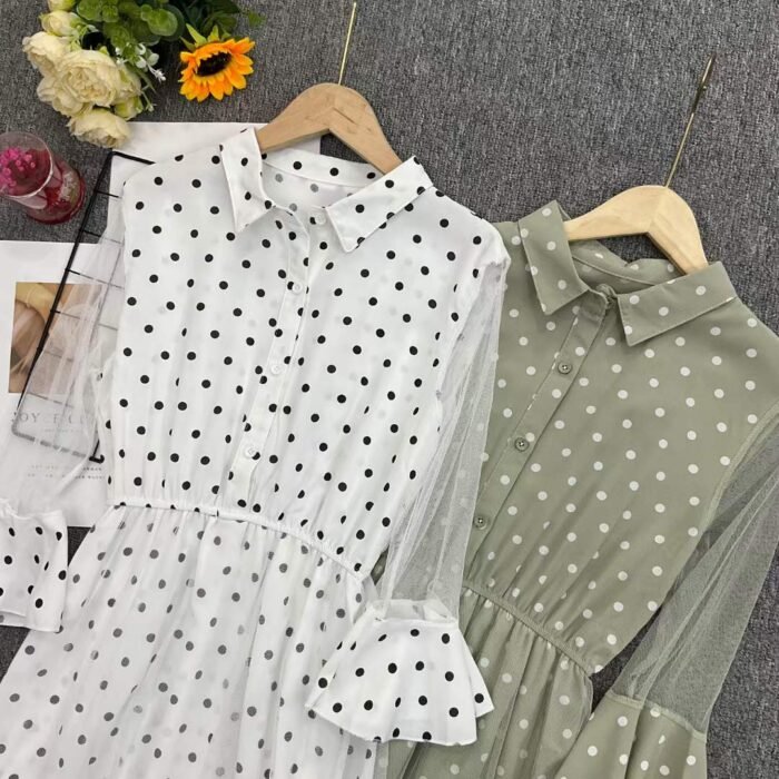 Line 13 has released a batch of elegant French-style polka-dot Polo dresses - Tradedubai.ae Wholesale B2B Market
