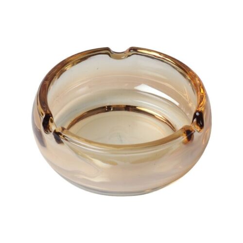 Manufacturer Cheap Price Good Quality Gift Box Package Custom Logo Color Shape 120-48 mm Round Shape Glass Ashtray for Cigar