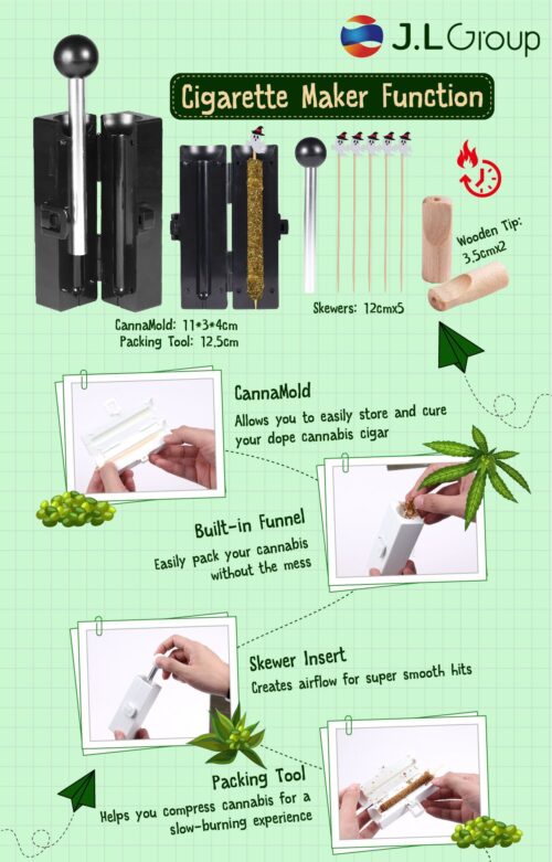 New Arrival Plastic Manual Cigarette Tobacco Maker CannaMold Kit Rolling Machine5 - Tradedubai.ae Wholesale B2B Market New Arrival Plastic Manual Cigarette Tobacco Maker CannaMold Kit Rolling Machine3 - Tradedubai.ae Wholesale B2B Market