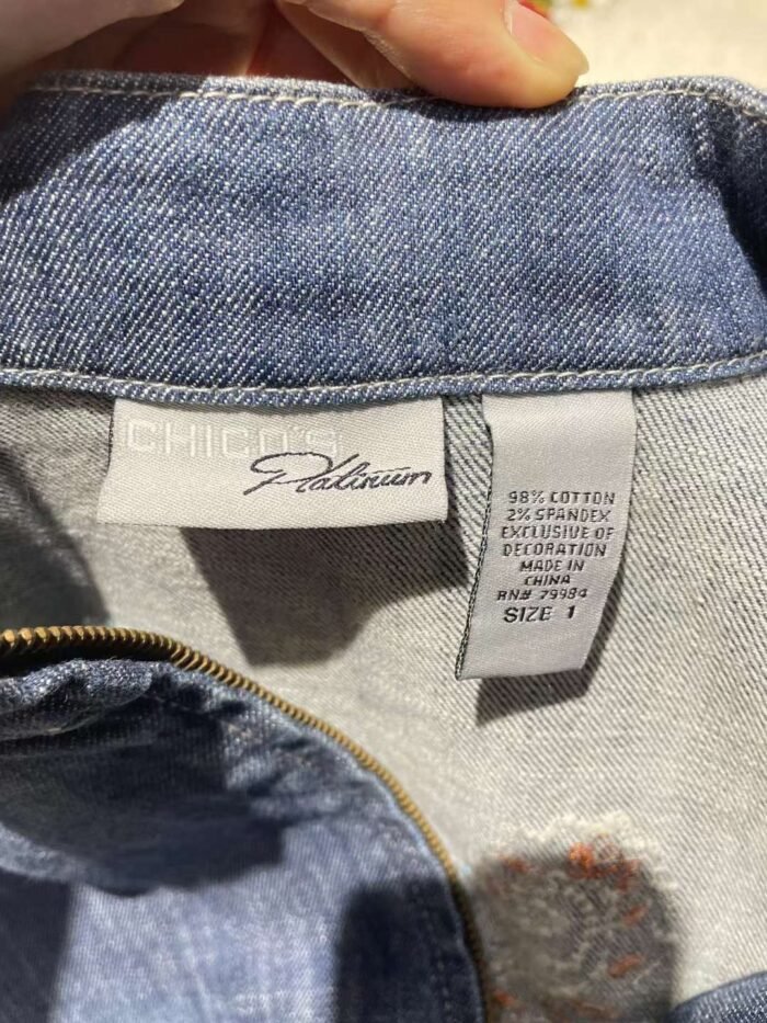 New Chinese style embroidered bootcut jeans micro-elastic - Tradedubai.ae Wholesale B2B Market