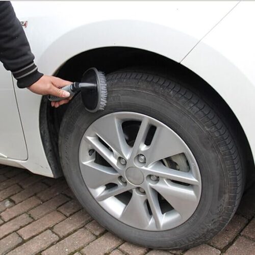 New Multi-Functional Wheel Clean Brush Vehicle Car Wheel Hub Rim Tyre Bend Shank Scrubbing Cleaning Brush Car Washing Tool