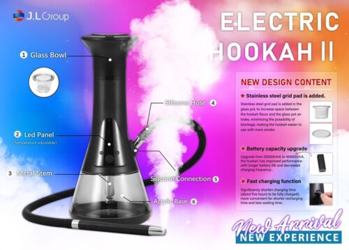 New Version Electric Hookah Hot Selling LED Acrylic High-end Shisha Hookah With High Quality - Tradedubai.ae Wholesale B2B Market New Version Electric Hookah Hot Selling LED Acrylic High-end Shisha Hookah With High Quality - Tradedubai.ae Wholesale B2B Market