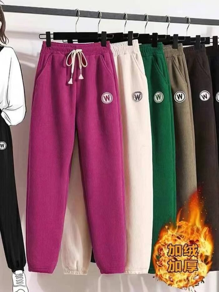 New autumn and winter fashionable casual pants high-waisted loose and versatile slimming trousers and sweatpants - Tradedubai.ae Wholesale B2B Market
