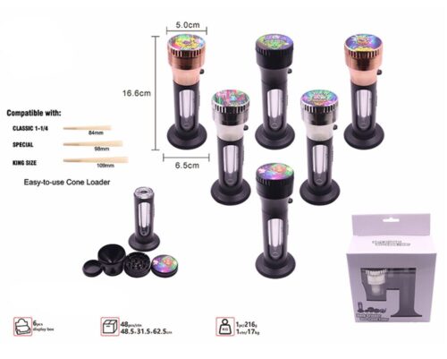 OEM Wholesale DIY Design Automatic Cone Filler Machine Electric Herb Grinder With Cone Filler2 - Tradedubai.ae Wholesale B2B Market OEM Wholesale DIY Design Automatic Cone Filler Machine Electric Herb Grinder With Cone Filler - Tradedubai.ae Wholesale B2B Market