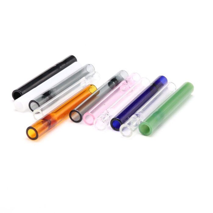 OG Pipe Smoking Pipe with Acrylic Display Wholesale Retail Display 100 Counts USA Glass OG Chillum Hand Pipe