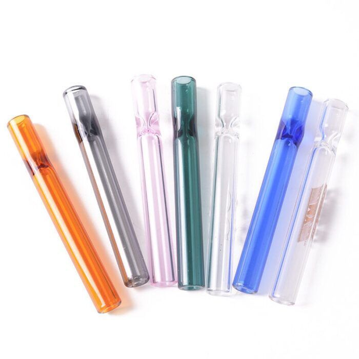 OG Pipe Smoking Pipe with Acrylic Display Wholesale Retail Display 100 Counts USA Glass OG Chillum Hand Pipe