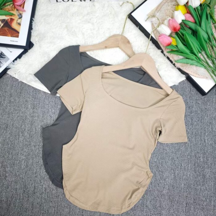 Pure cotton hot girl design versatile short-sleeved T-shirts3 - Tradedubai.ae Wholesale B2B Market