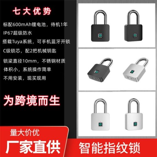 Fingerprint pad lock - mini lock - travel lock - bag lock - Tradedubai.ae Wholesale B2B Market