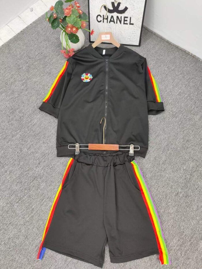 Sports embroidered womens sports suits including shorts and short-sleeved suits - Tradedubai.ae Wholesale B2B Market