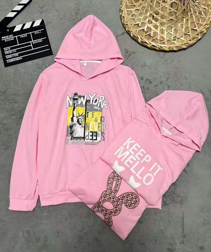 Spring and autumn style hooded printed pure cotton casual sweatshirt for children - Tradedubai.ae Wholesale B2B Market