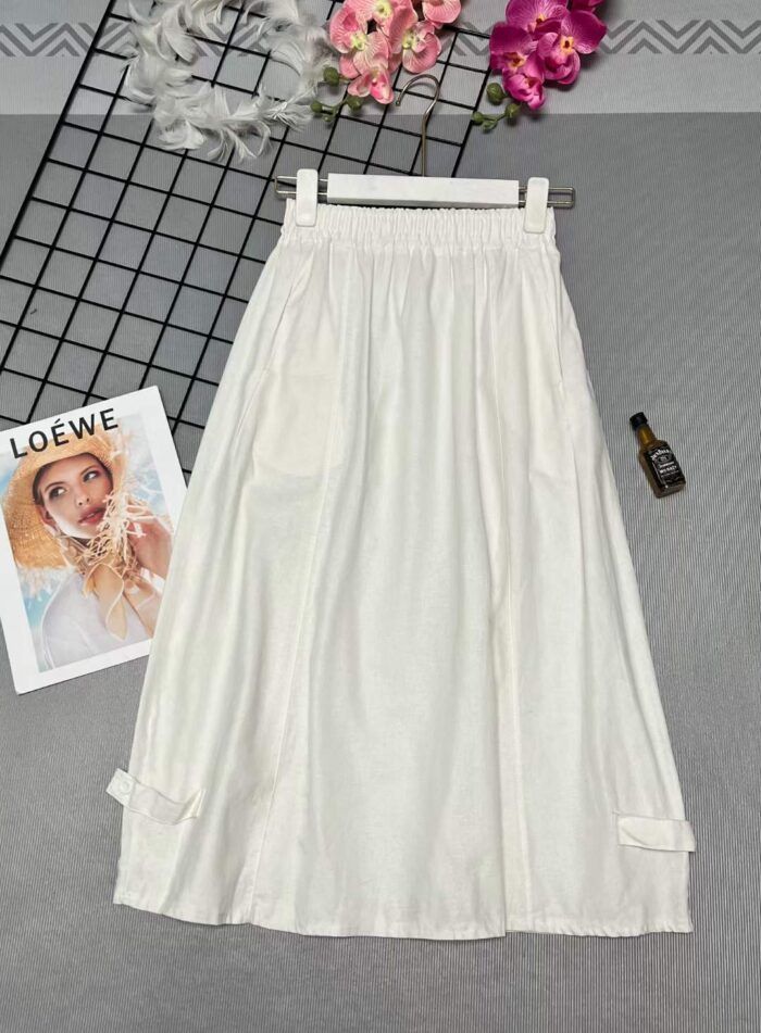 Spring and summer 2024 new Korean style mid-length umbrella skirts high-waisted slim skirts pleated skirts long skirts - Tradedubai.ae Wholesale B2B Market