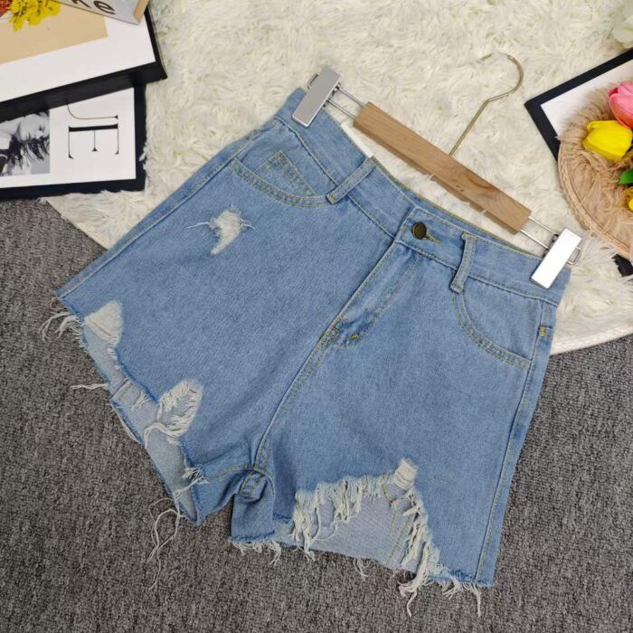 Summer popular fringed denim shorts for women style number 031 - Tradedubai.ae Wholesale B2B Market