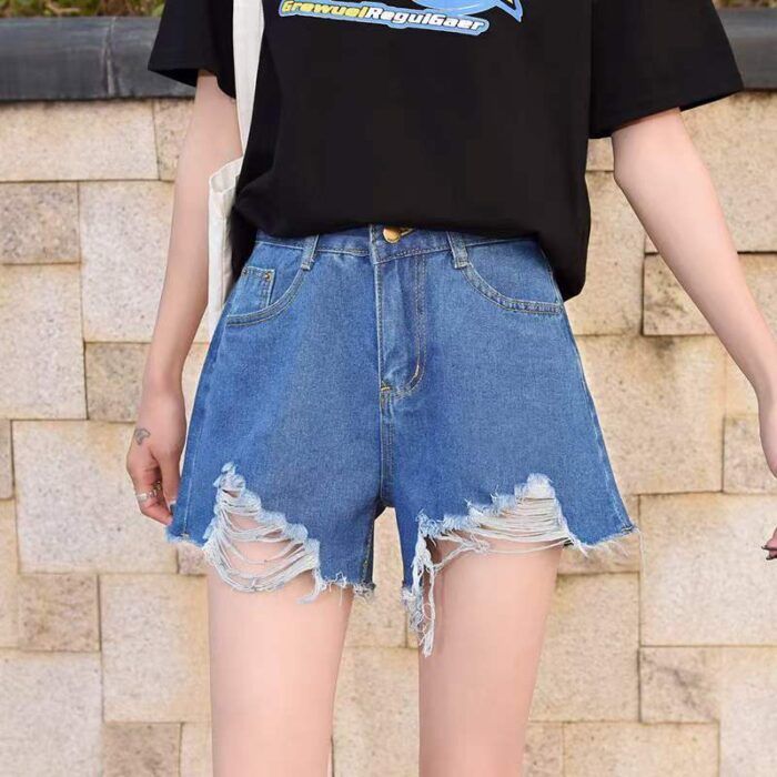 Summer popular fringed denim shorts for women style number 031 - Tradedubai.ae Wholesale B2B Market