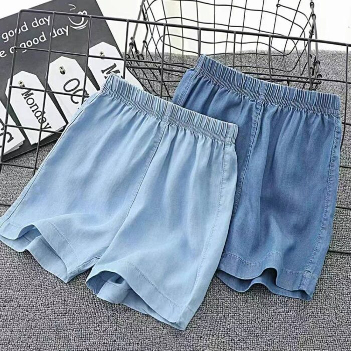 Tencel denim mixed with three-quarter mid-pants summer thin 2024 new childrens summer pants - Tradedubai.ae Wholesale B2B Market