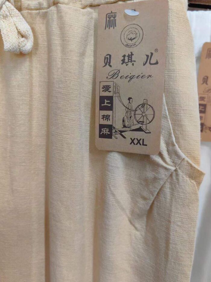 Thin linen and cotton womens trousers mainly black and white - Tradedubai.ae Wholesale B2B Market