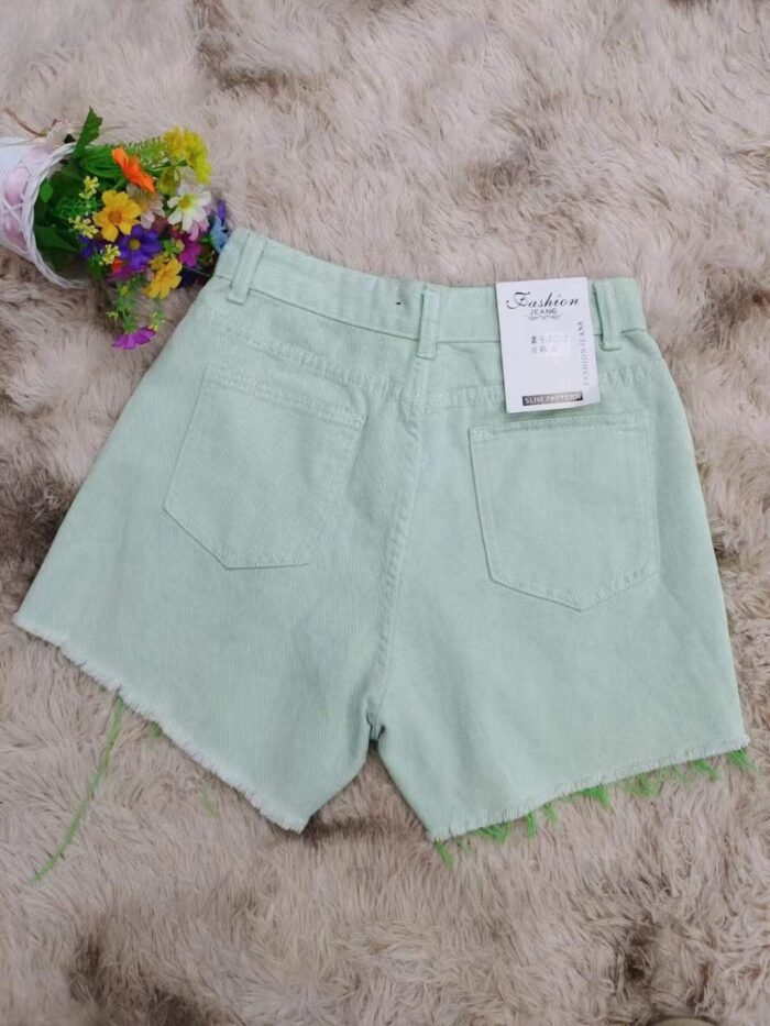 Trendy brand light green 2024 summer new high-waisted petite loose thin wide-leg hot pants - Tradedubai.ae Wholesale B2B Market