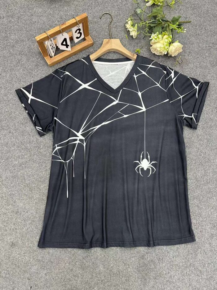 V-neck printed short-sleeved T-shirts 7 - Tradedubai.ae Wholesale B2B Market