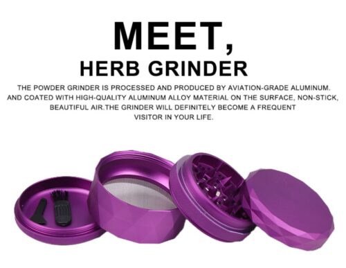 Wholesale 50mm-4 Colorful Aluminum Herb Grinder Custom Logo Hemp Weed Tobacco Herb Grinder - Tradedubai.ae Wholesale B2B Market