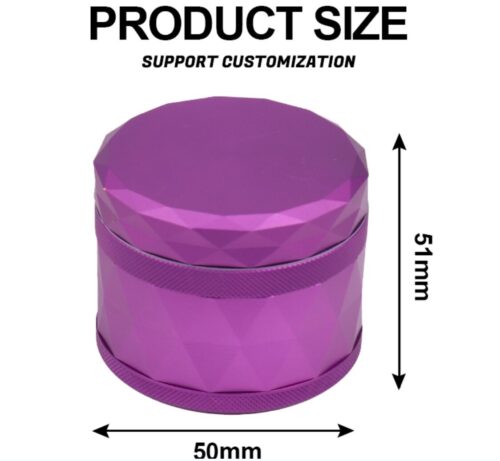 Wholesale 50mm-4 Colorful Aluminum Herb Grinder Custom Logo Hemp Weed Tobacco Herb Grinder - Tradedubai.ae Wholesale B2B Market