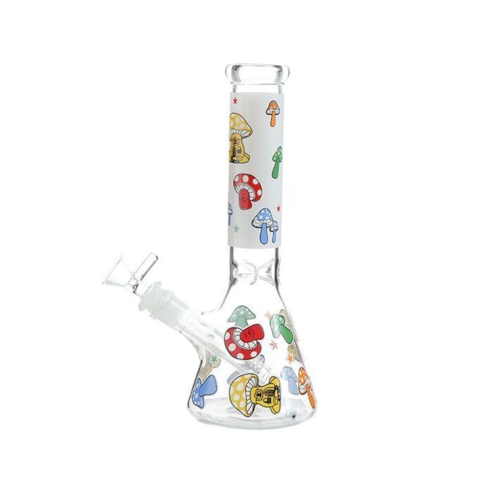 Wholesale Custom Logo Hydrographics Transfer Printing High Borosilicate Glass Weed Bong Water Bong Waterpipe Beaker - Hookah Shisha