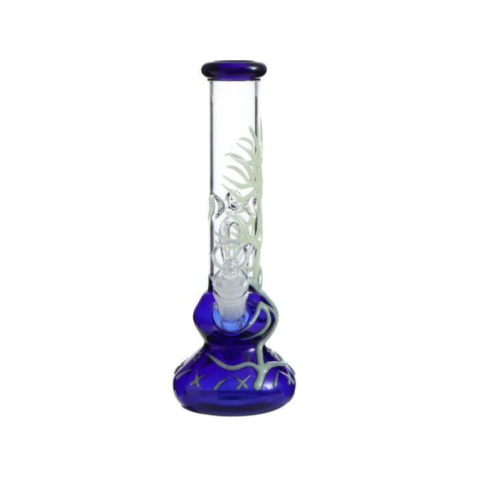 Wholesale Custom Logo Silicone Glass Waterpipe Gourd Shape Glass Bong Silicone Bong Beaker - Hookah Shisha