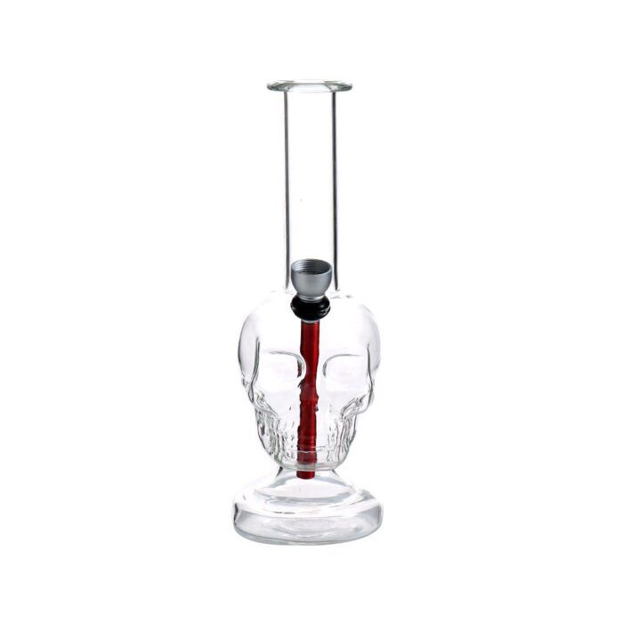 Wholesale Custom Logo Skull Shape 25 cm height 7 mm Thickness Weed Glass Bong Waterpipe Water Bong Beaker for cannbis - Hookah Shisha