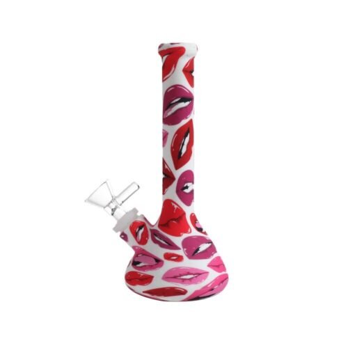 Wholesale Custom Logo Sticker High Borosilicate Glass Weed Bong Water Bong Waterpipe Beaker Glass Bong with Glass pot - Hookah Shisha