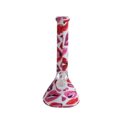 Wholesale Custom Logo Sticker High Borosilicate Glass Weed Bong Water Bong Waterpipe Beaker Glass Bong with Glass pot - Hookah Shisha