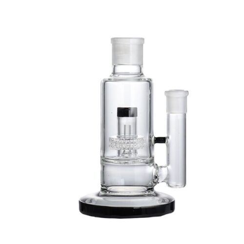 Wholesale Factory Custom Logo Handmade High Borosilicate Glass Waterpipe Glass Bong Percolator with Black Color Base - Hookah Shisha - Tradedubai.ae Wholesale B2B Market