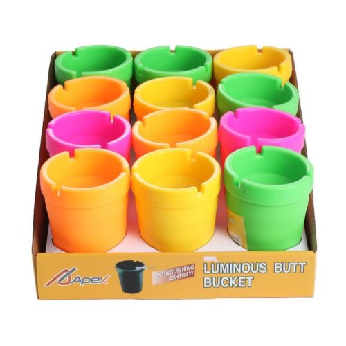 Wholesale New PP Material Ashtray With Luminous Portable Car Ashtray Plastic Ashtray