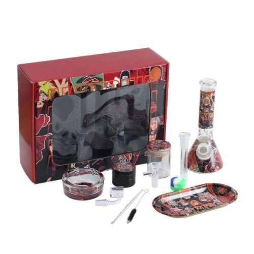 Wholesale Portable Smoking Accessories Set Kit Rolling Tray Glass Ashtray Herb Grinder Waterpipe Glass Beaker Bong Set for Outside - Tradedubai.ae Wholesale B2B Market