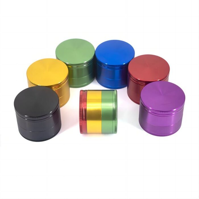 Wholesale grinders OEM-ODM Custom logo metal herb 4 layers 25 63mm tobacco herb grinder
