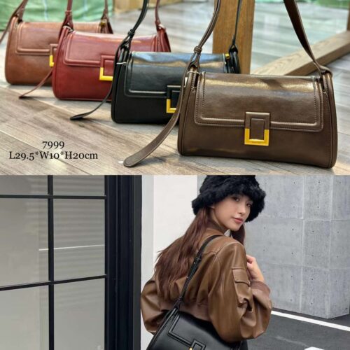 Women Fashion Retro Casual Crossbody Large Capacity One Shoulder Bag leather handbag M7999