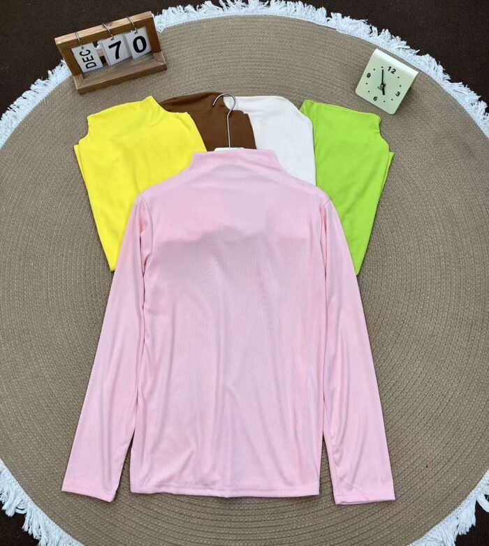 Womens Half Turtle Collar Versatile Bottoming Shirt - Tradedubai.ae Wholesale B2B Market