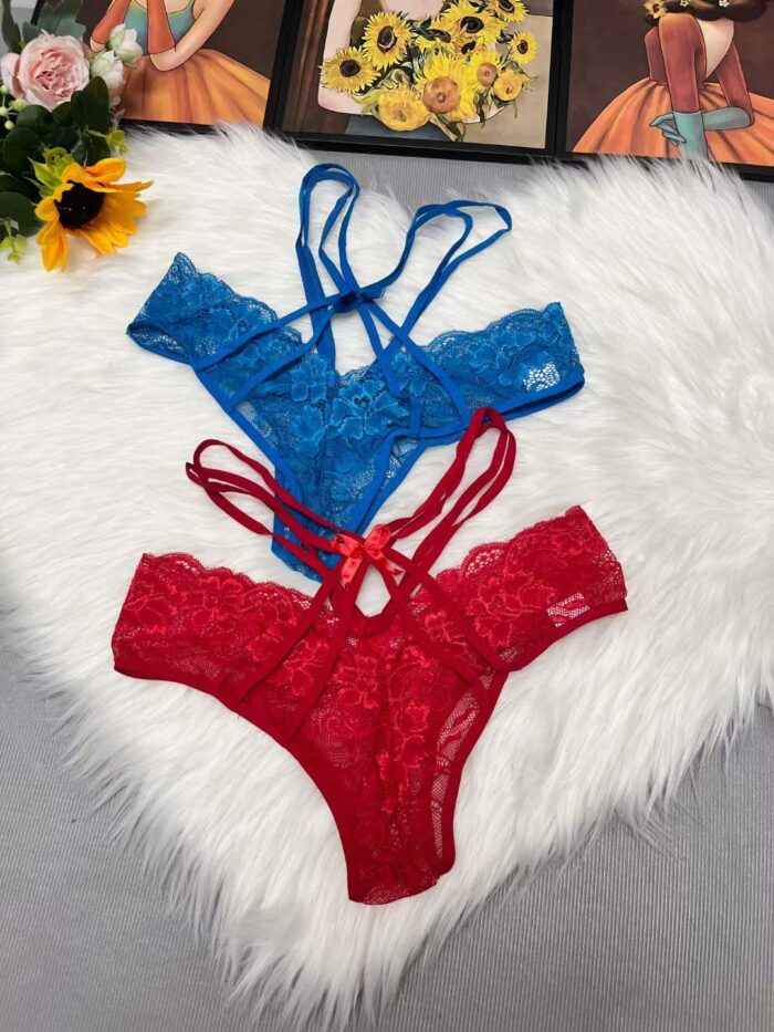 Womens Sexy lace three-point bra and panty set - Tradedubai.ae Wholesale B2B Market